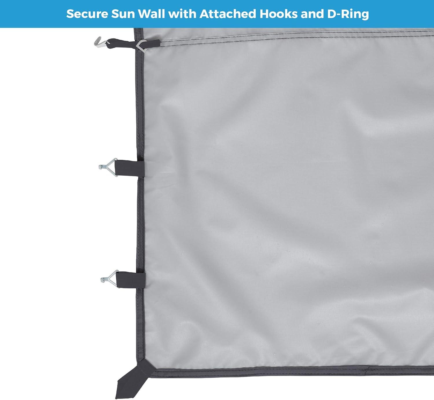 imageCORE Removable Sun Wall for Straight Leg Canopy Gazebo Accessory Only 10 ft x 10 ft