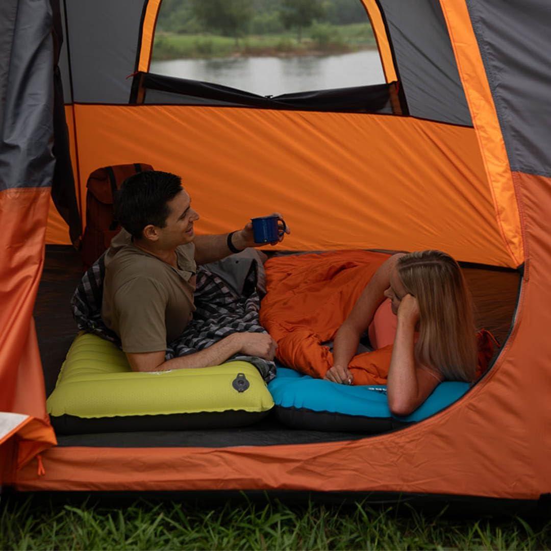 imageCORE Sleeping Pad for Camping Perfect Ultralight Sleeping Mat for Tents Camping Cot ampamp Backpacking Gear Lightweight ampamp Inflatable Blow Up Mattress for Travel Hiking ampamp Outdoor Use