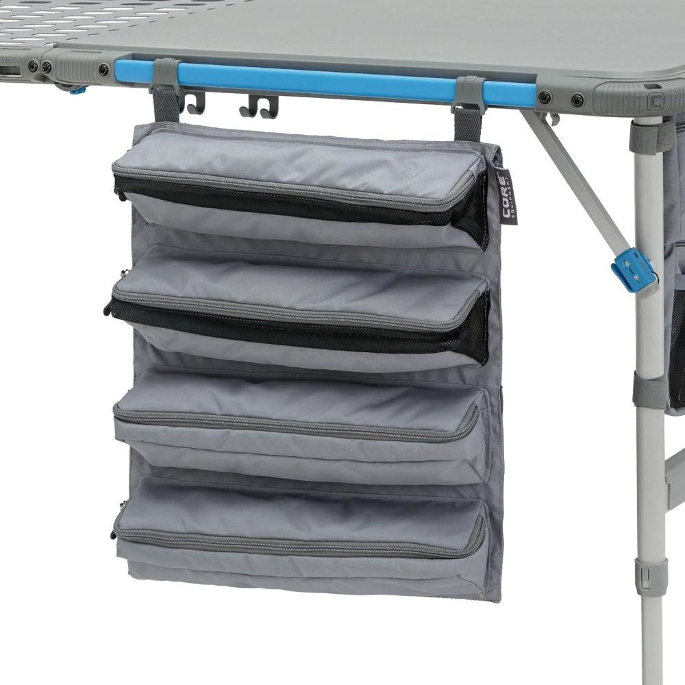 imageCORE Hanging Organizer  Fits The 4 Foot Outdoor FlexRail Camp ampamp Cook Table  Portable for Beach Picnic Backyards BBQ Tailgate Patio and Party