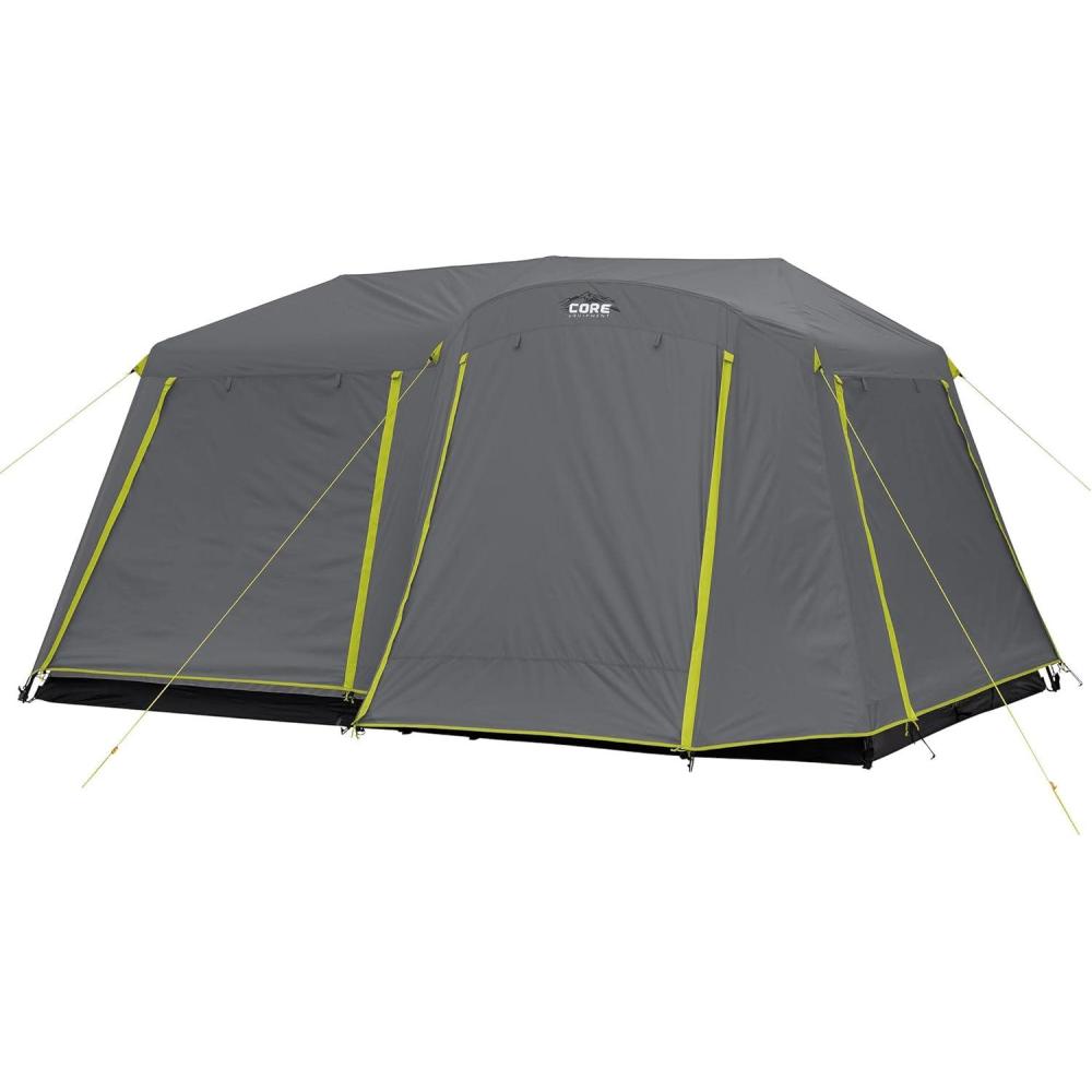 imageCORE Instant Cabin Tents 6 Person 9 Person 10 Person 12 Person Family Cabin Multi Room Pop Up Tents Car Camping Included Storage Pockets for Camping Accessories9 Person With Full Rainfly