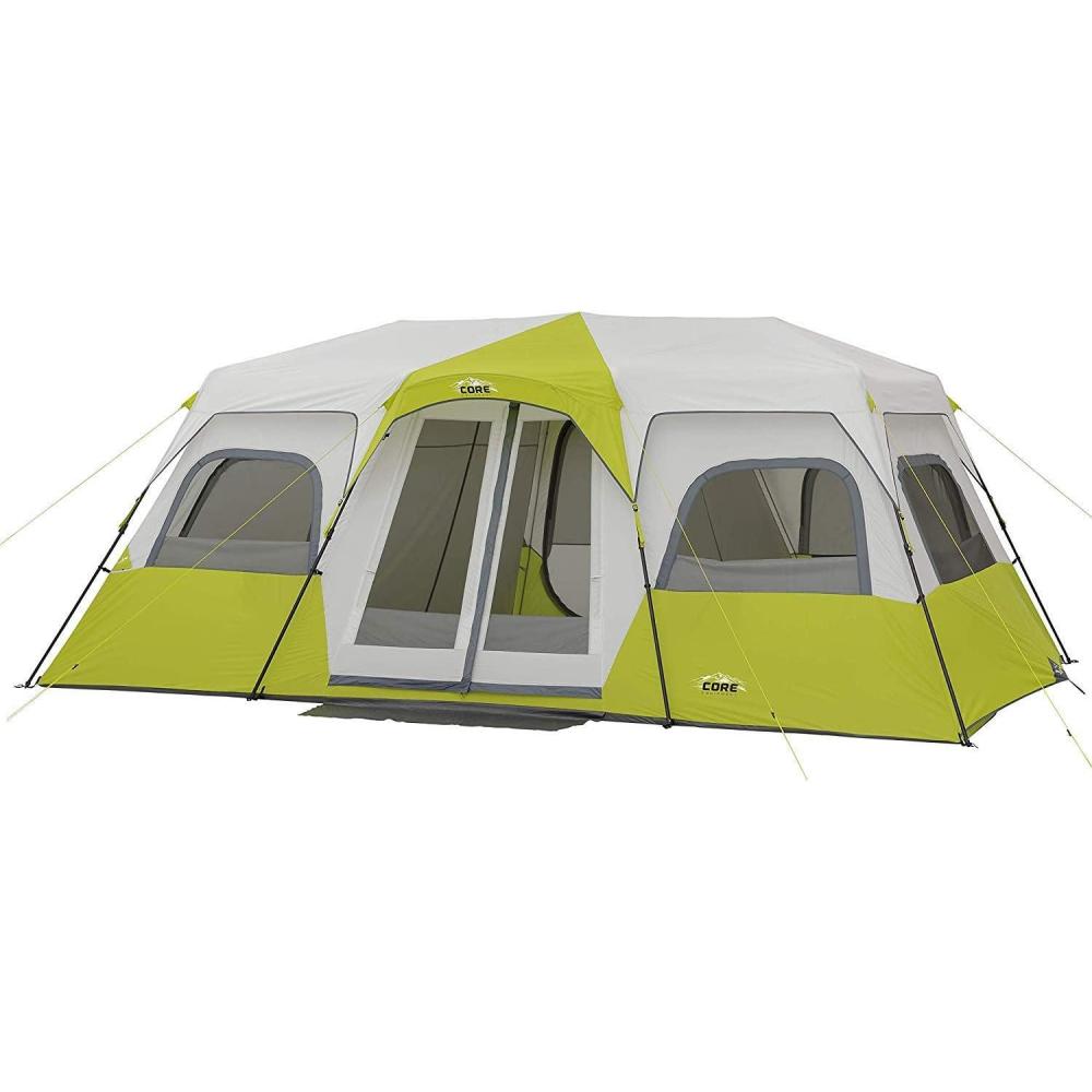 imageCORE Instant Cabin Tents 6 Person 9 Person 10 Person 12 Person Family Cabin Multi Room Pop Up Tents Car Camping Included Storage Pockets for Camping Accessories12 Person