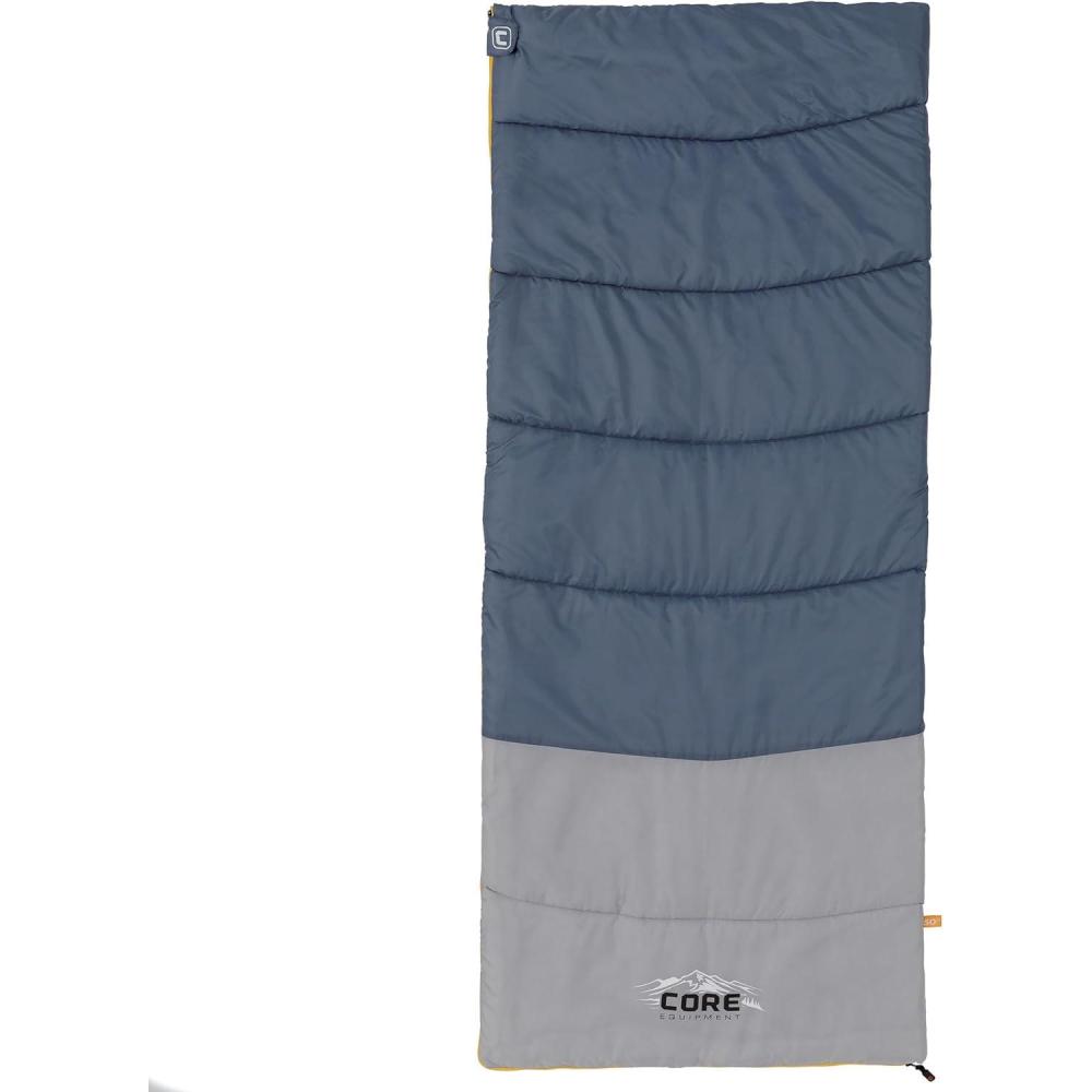 imageCORE Sleeping Bags for Adults  Lightweight ampamp Compact  Perfect for Indoor or Outdoor Use Camping Backpacking Hiking ampamp Sleepovers  Ideal for Warm ampamp Cooler 3 Season Weather50 Degree