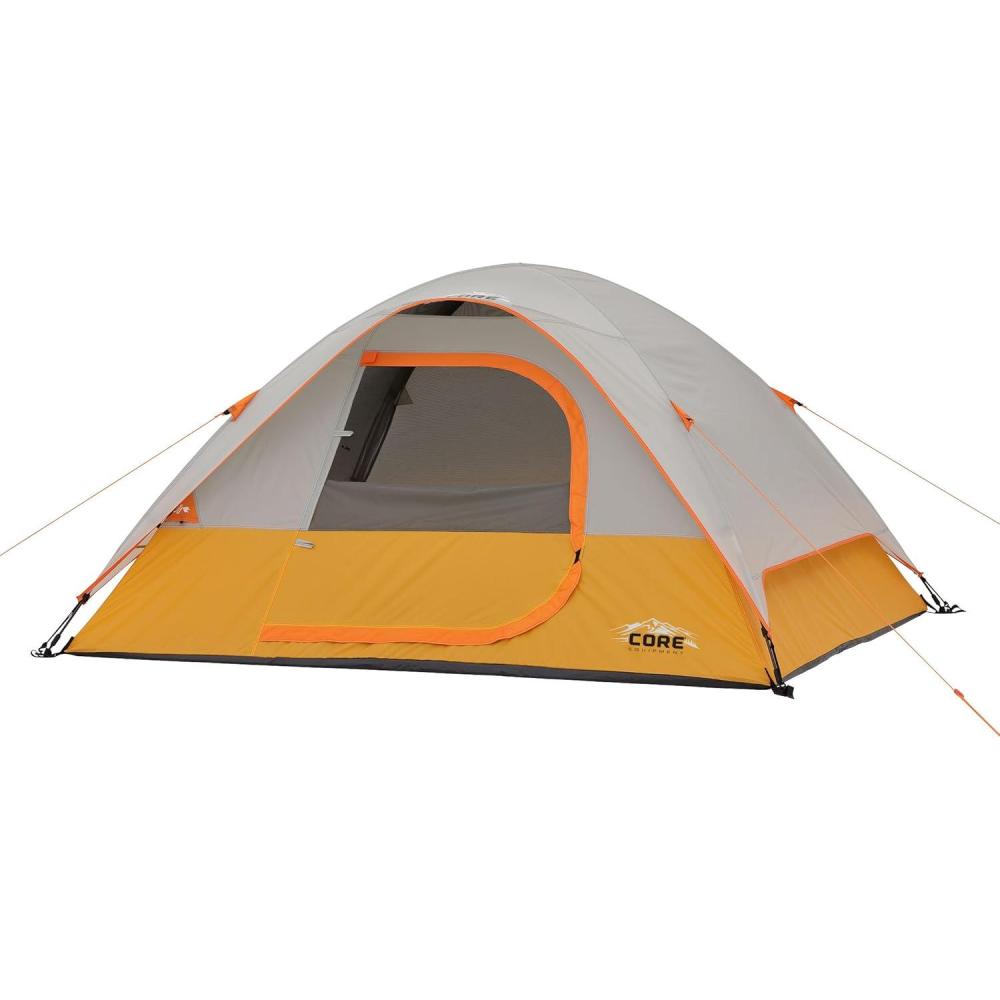 imageCORE Tent for Family Camping Hiking and Backpacking 3 Person 4 Person 6 Person 9 Person Person Dome Camp Tents with Included Tent Gear Loft for Outdoor Accessories4 Person