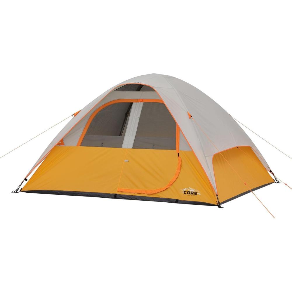 imageCORE Tent for Family Camping Hiking and Backpacking 3 Person 4 Person 6 Person 9 Person Person Dome Camp Tents with Included Tent Gear Loft for Outdoor Accessories6 Person