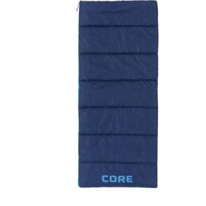 CORE 50 Degree Youth Sleeping Bag | Lightweight & Compact for Boys & Girls | Perfect for Indoor or Outdoor Use, Camping, Backpacking, Hiking, & Sleepovers | Ideal for Warm & Cooler 3 Season Weather(Galaxy Blue)