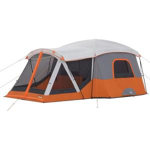 CORE Tent for Family Camping | 10 Person / 11 Person / 12 Person Large Multi Room Cabin Tents for Car Camping & Outdoor Adventures(11 Person With Screen Room)