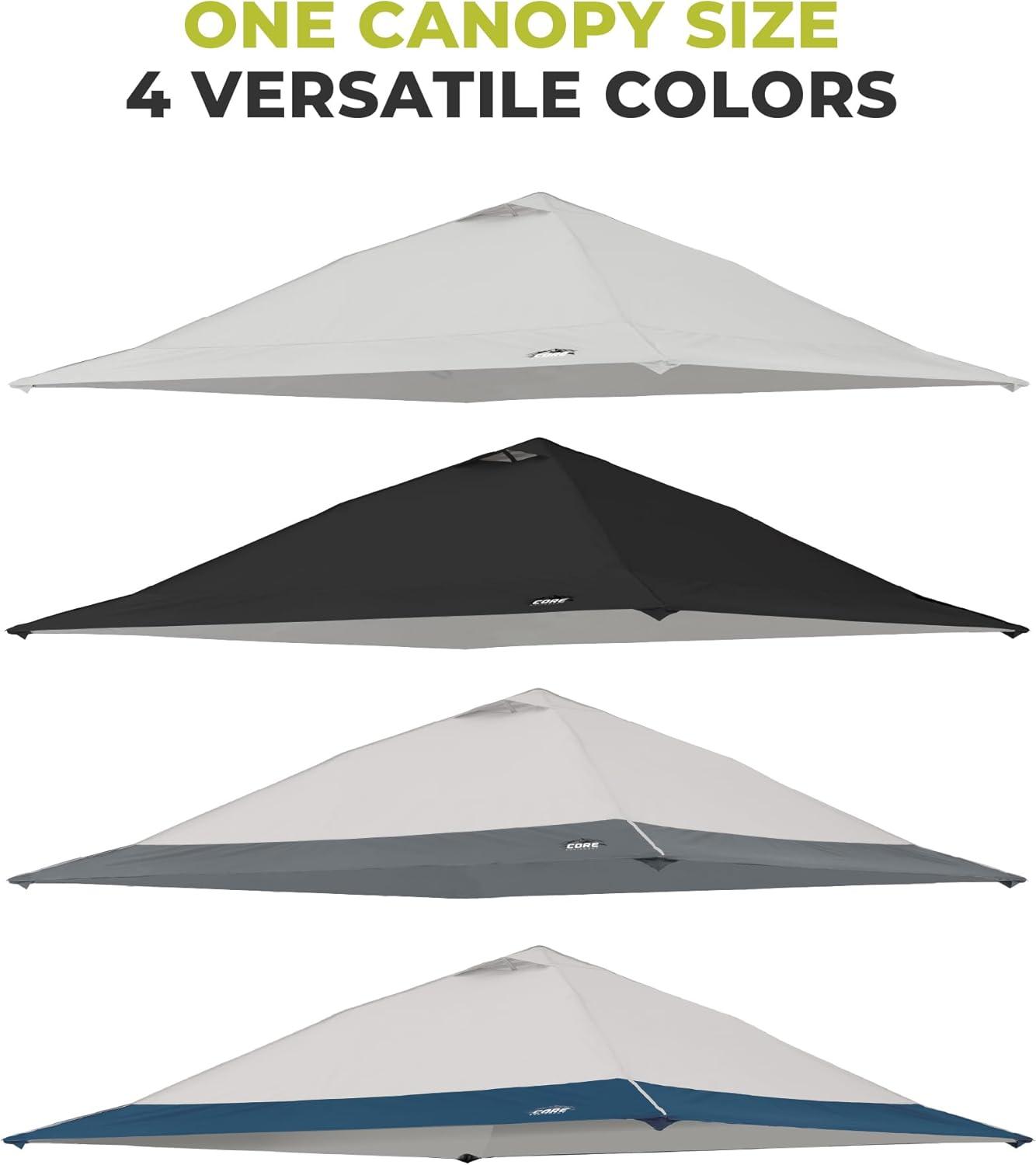 image:imageCORE 13x13 Replacement Top for Straight Leg Pop Up Canopy Tent UPF 50 Sun Protection with Vented Top and Builtin Storage Pockets