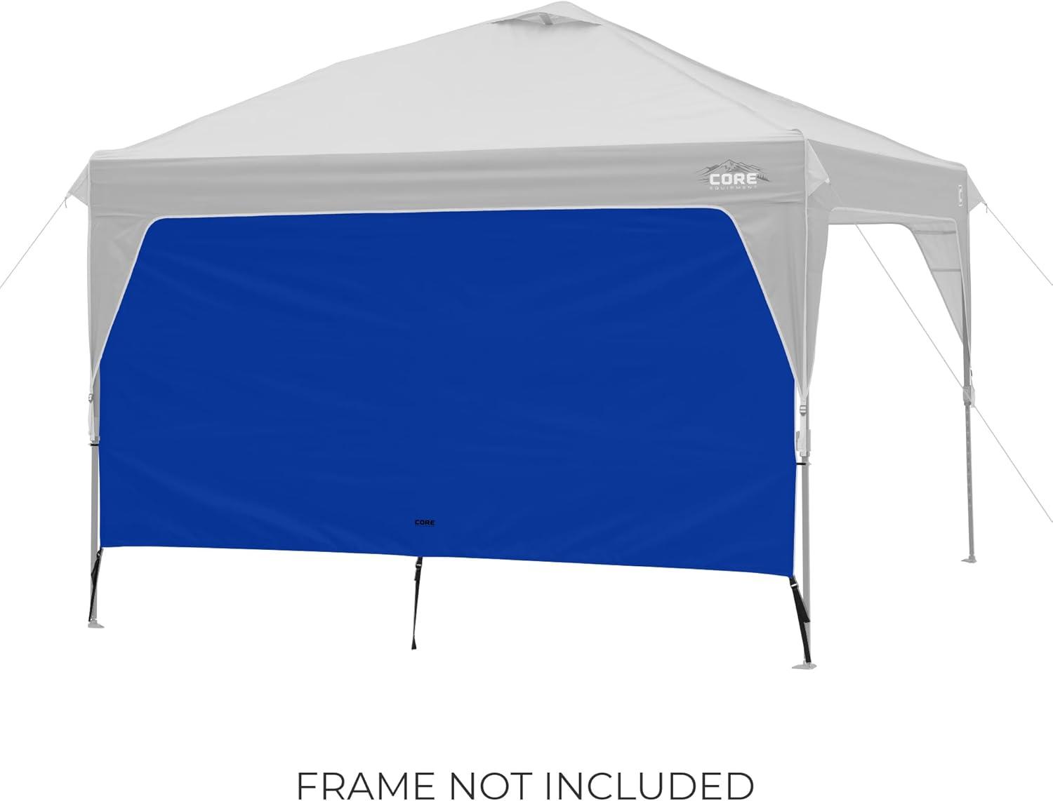 image:imageCORE Sunwall for Straight Leg Pop Up Canopy Tent Fits 10x10 and 13x13 CORE Models Removable Sidewall to Block Sun Wind and Rain UPF 50 Sun ProtectionRoyal Blue