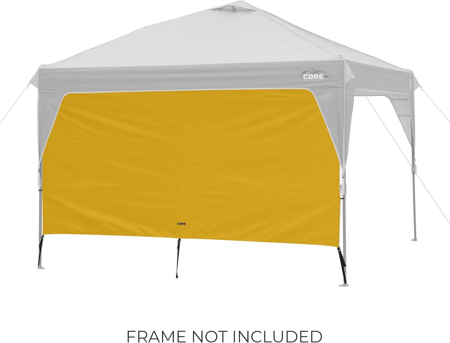 image:imageCORE Sunwall for Straight Leg Pop Up Canopy Tent Fits 10x10 and 13x13 CORE Models Removable Sidewall to Block Sun Wind and Rain UPF 50 Sun ProtectionYellow Gold