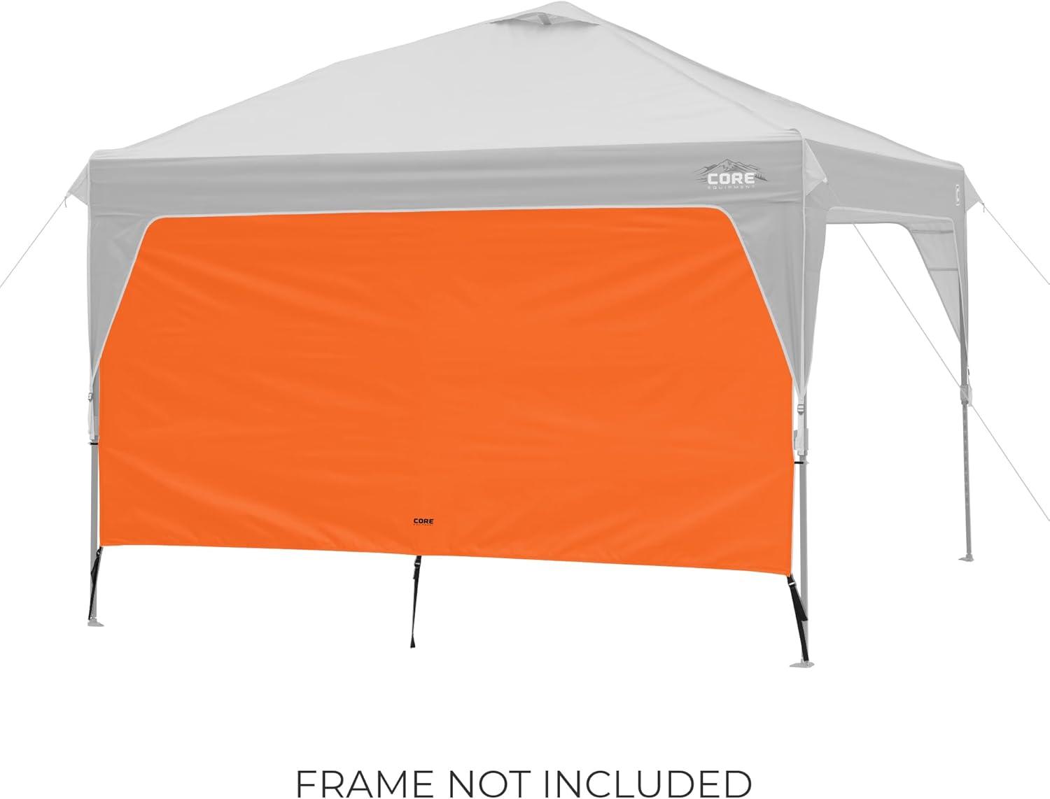 image:imageCORE Sunwall for Straight Leg Pop Up Canopy Tent Fits 10x10 and 13x13 CORE Models Removable Sidewall to Block Sun Wind and Rain UPF 50 Sun ProtectionOrange