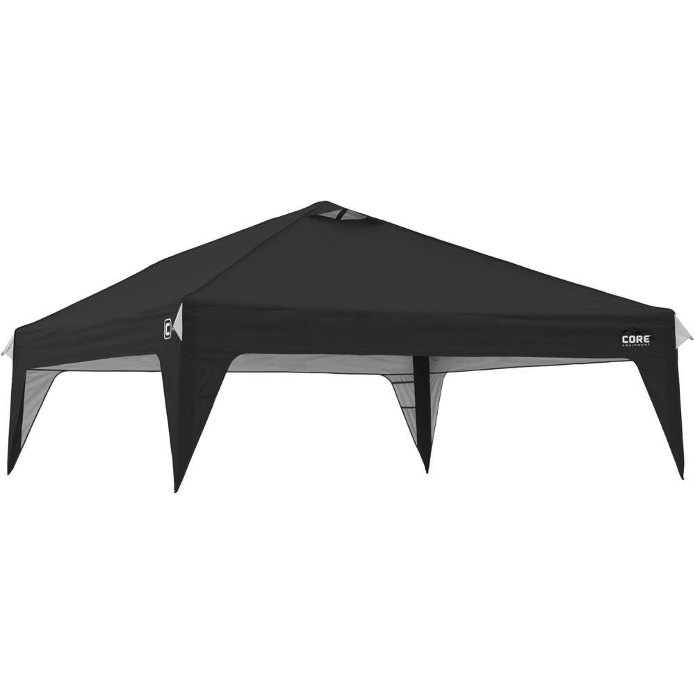 image:imageCORE 10x10 Replacement Top for Straight Leg Pop Up Canopy Tent UPF 50 Sun Protection with Vented Top and Builtin Storage PocketsBlack