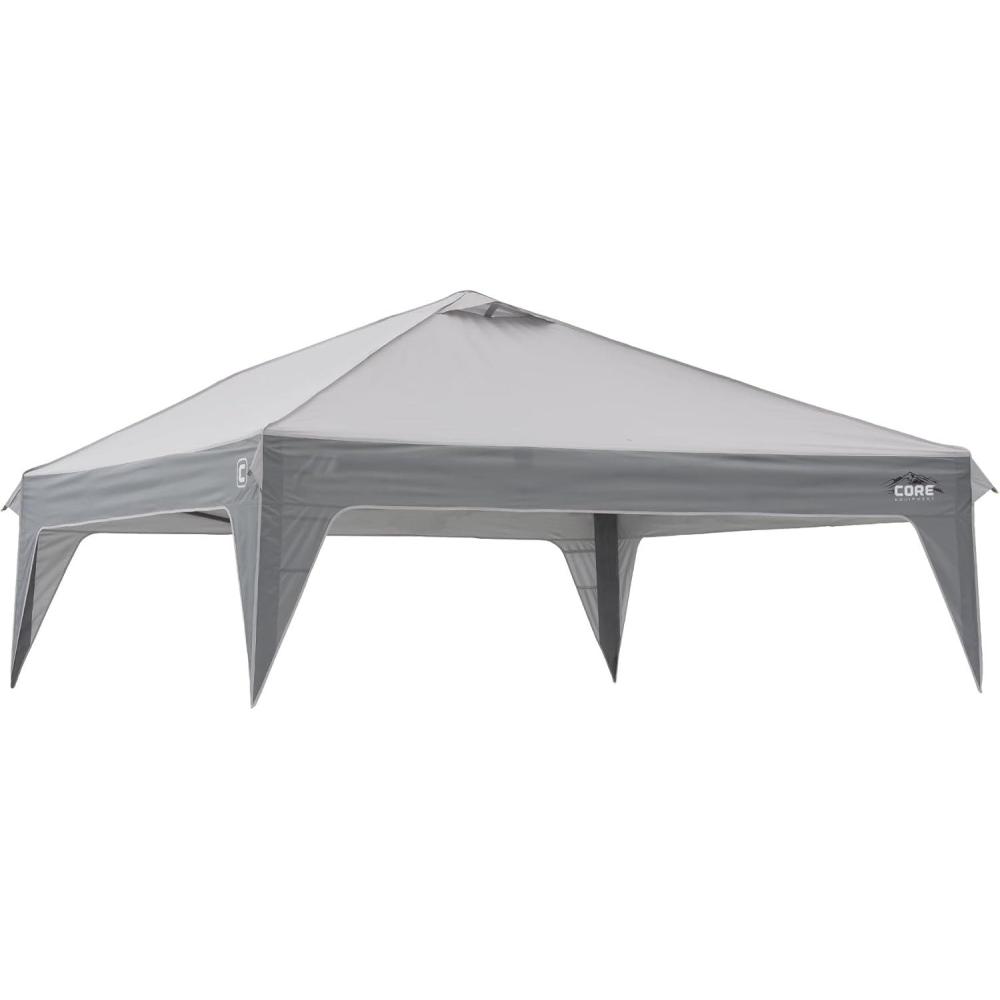 image:imageCORE 10x10 Replacement Top for Straight Leg Pop Up Canopy Tent UPF 50 Sun Protection with Vented Top and Builtin Storage PocketsGray