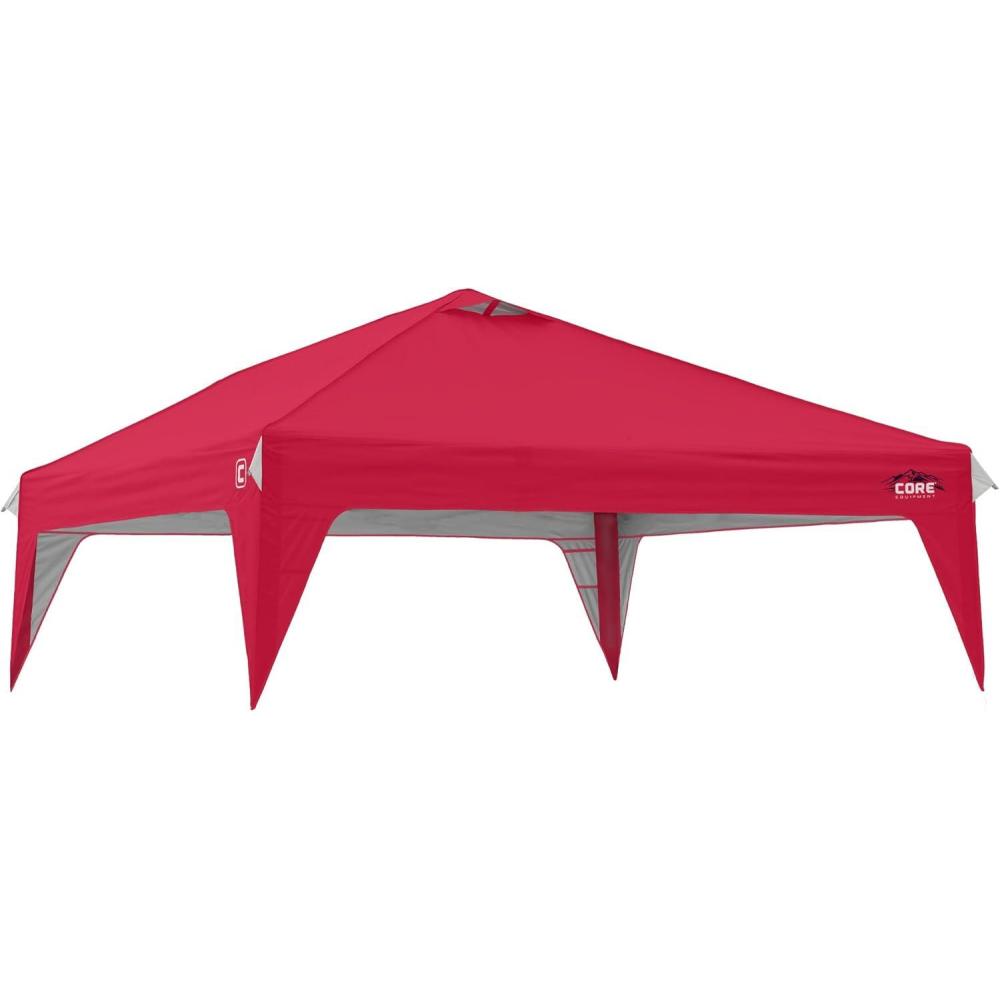 image:imageCORE 10x10 Replacement Top for Straight Leg Pop Up Canopy Tent UPF 50 Sun Protection with Vented Top and Builtin Storage PocketsRed