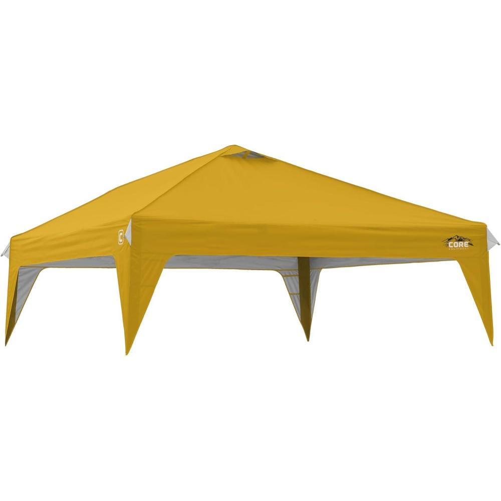 image:imageCORE 10x10 Replacement Top for Straight Leg Pop Up Canopy Tent UPF 50 Sun Protection with Vented Top and Builtin Storage PocketsYellow Gold