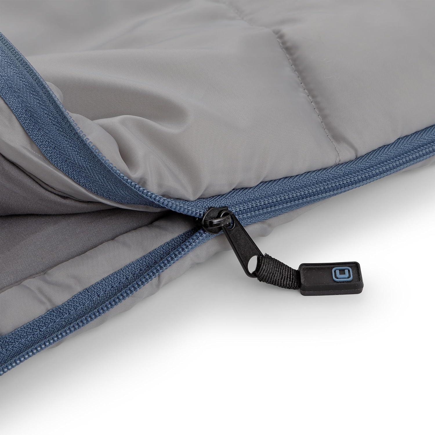 image:imageCORE 50 Degree Double Sleeping Bag Adult 2 Person Queen Size Sleep Sack Perfect for Indoor or Outdoor Use Camping Hiking amp Sleepovers Ideal for Warm 3 Season Weather