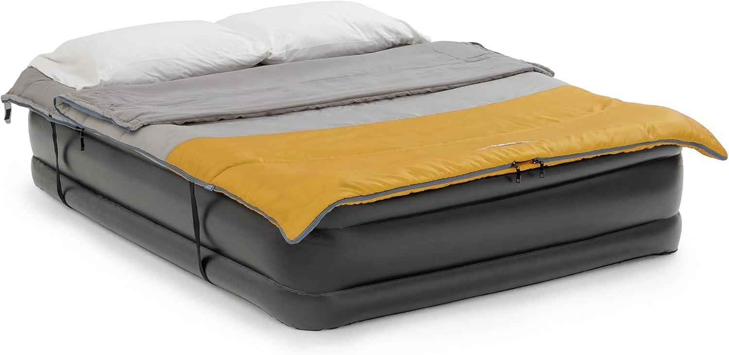 image:imageCORE 50 Degree Double Sleeping Bag Adult 2 Person Queen Size Sleep Sack Perfect for Indoor or Outdoor Use Camping Hiking amp Sleepovers Ideal for Warm 3 Season Weather