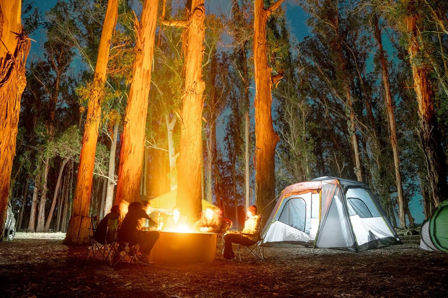 image:imageCORE Instant Cabin Tents Family Cabin Multi Room Pop Up Tents Car Camping Included Storage Pockets for Camping Accessories6 Person With Full Rainfly
